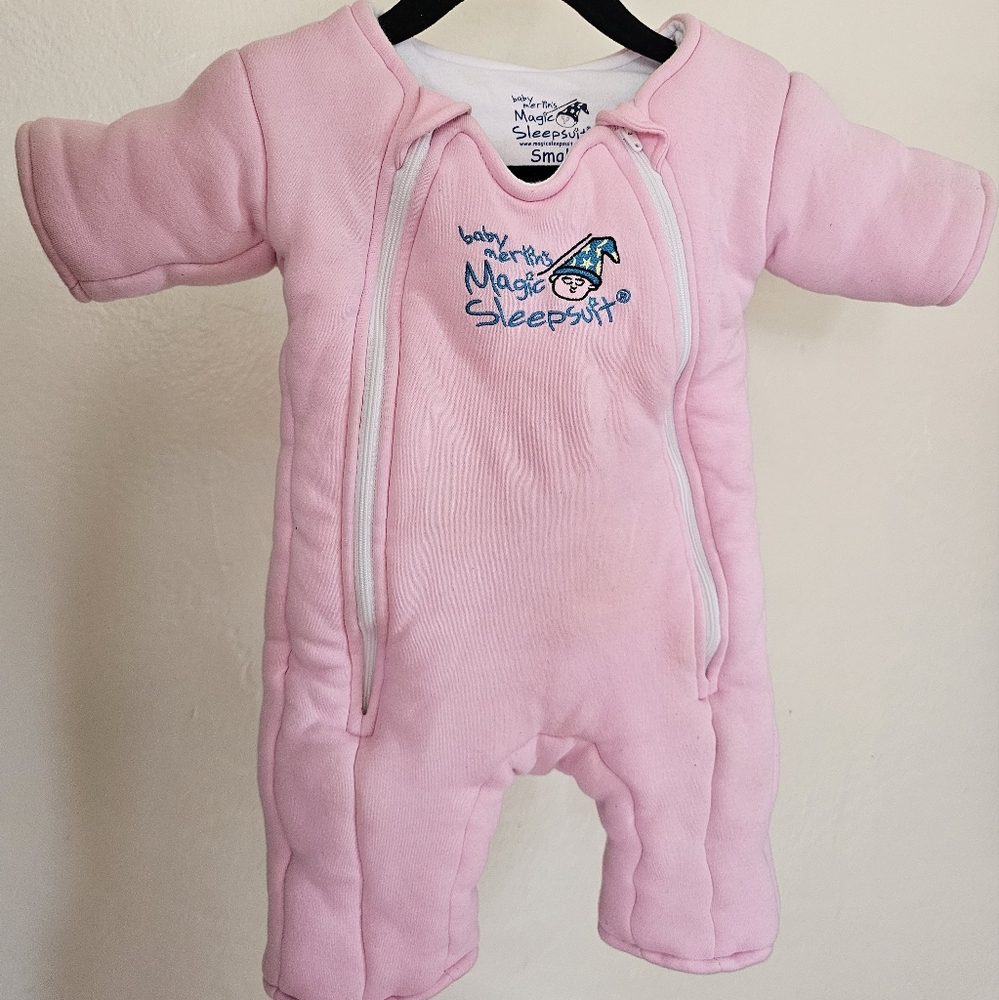 Baby Merlin's Magic Sleepsuit - Pink